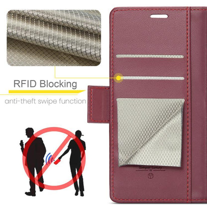 CaseMe 023 Butterfly Buckle Litchi Texture RFID Anti-theft Leather Phone Case, For Galaxy A17