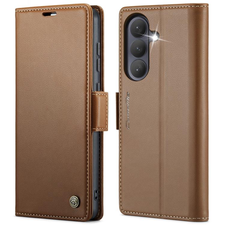 CaseMe 023 Butterfly Buckle Litchi Texture RFID Anti-theft Leather Phone Case, For Galaxy A17 / A18, For Galaxy S26 FE 5G, For Galaxy S26+ 5G, For Galaxy S26 Ultra 5G, For Galaxy S26 5G, For Galaxy A57 5G, For Galaxy A37 5G, For Galaxy A27 5G          ...