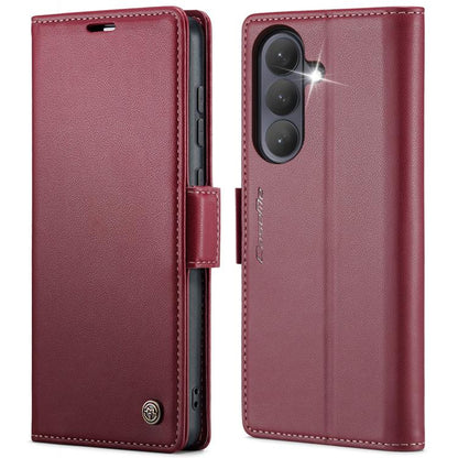 CaseMe 023 Butterfly Buckle Litchi Texture RFID Anti-theft Leather Phone Case, For Samsung Galaxy S26+ 5G, For Samsung Galaxy S26 Ultra 5G, For Samsung Galaxy S26 5G, For Samsung Galaxy Z Flip7 FE, For Samsung Galaxy S25 FE 5G, For Samsung Galaxy Z Fol...