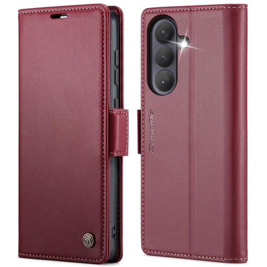 CaseMe 023 Butterfly Buckle Litchi Texture RFID Anti-theft Leather Phone Case, For Samsung Galaxy S26+ 5G, For Samsung Galaxy S26 Ultra 5G, For Samsung Galaxy S26 5G, For Samsung Galaxy Z Flip7 FE, For Samsung Galaxy S25 FE 5G, For Samsung Galaxy Z Fol...