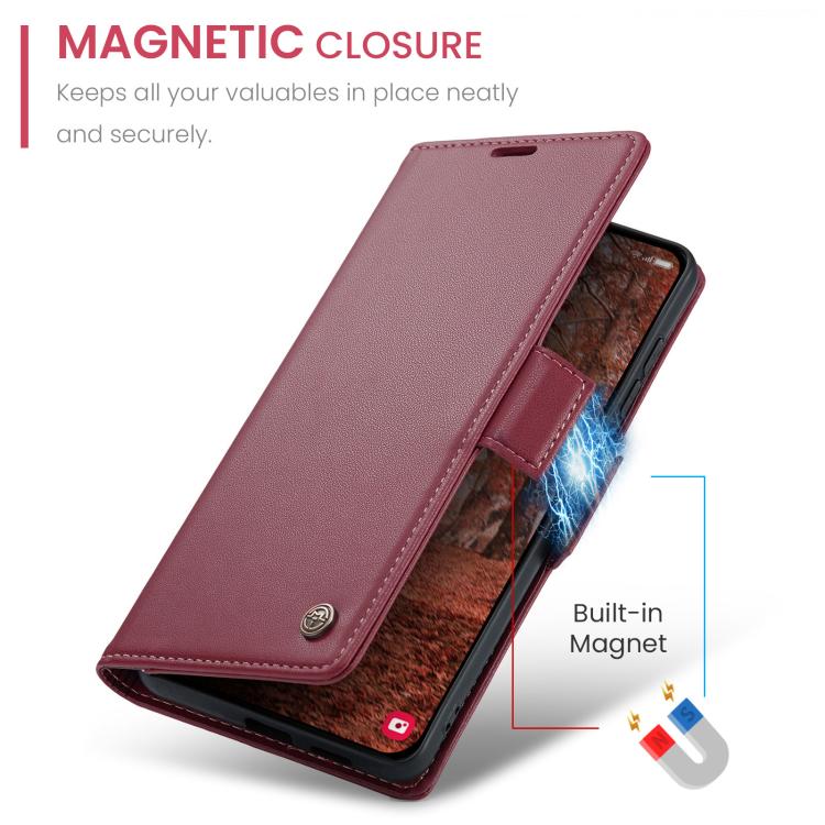 CaseMe 023 Butterfly Buckle Litchi Texture RFID Anti-theft Leather Phone Case, For Samsung Galaxy S26+ 5G, For Samsung Galaxy S26 Ultra 5G, For Samsung Galaxy S26 5G, For Samsung Galaxy Z Flip7 FE, For Samsung Galaxy S25 FE 5G, For Samsung Galaxy Z Fol...