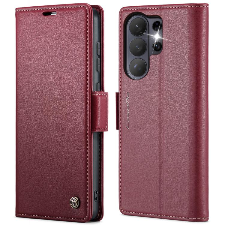 CaseMe 023 Butterfly Buckle Litchi Texture RFID Anti-theft Leather Phone Case, For Samsung Galaxy S26+ 5G, For Samsung Galaxy S26 Ultra 5G, For Samsung Galaxy S26 5G, For Samsung Galaxy Z Flip7 FE, For Samsung Galaxy S25 FE 5G, For Samsung Galaxy Z Fol...