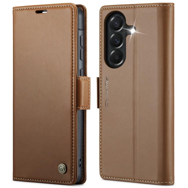 CaseMe 023 Butterfly Buckle Litchi Texture RFID Anti-theft Leather Phone Case, For Galaxy A17 / A18, For Galaxy S26 FE 5G, For Galaxy S26+ 5G, For Galaxy S26 Ultra 5G, For Galaxy S26 5G, For Galaxy A57 5G, For Galaxy A37 5G, For Galaxy A27 5G          ...