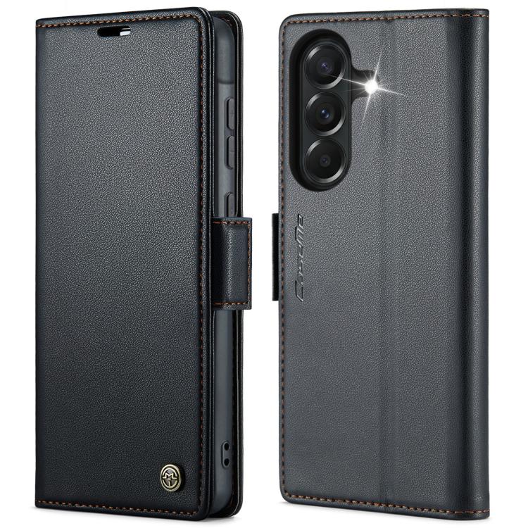 CaseMe 023 Butterfly Buckle Litchi Texture RFID Anti-theft Leather Phone Case, For Galaxy A17 / A18, For Galaxy S26 FE 5G, For Galaxy S26+ 5G, For Galaxy S26 Ultra 5G, For Galaxy S26 5G, For Galaxy A57 5G, For Galaxy A37 5G, For Galaxy A27 5G          ...