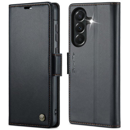 CaseMe 023 Butterfly Buckle Litchi Texture RFID Anti-theft Leather Phone Case, For Galaxy A17 / A18, For Galaxy S26 FE 5G, For Galaxy S26+ 5G, For Galaxy S26 Ultra 5G, For Galaxy S26 5G, For Galaxy A57 5G, For Galaxy A37 5G, For Galaxy A27 5G          ...