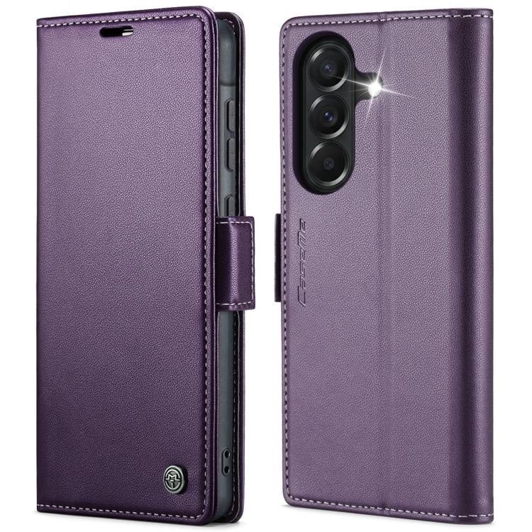 CaseMe 023 Butterfly Buckle Litchi Texture RFID Anti-theft Leather Phone Case, For Galaxy A17 / A18, For Galaxy S26 FE 5G, For Galaxy S26+ 5G, For Galaxy S26 Ultra 5G, For Galaxy S26 5G, For Galaxy A57 5G, For Galaxy A37 5G, For Galaxy A27 5G          ...