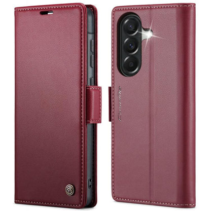 CaseMe 023 Butterfly Buckle Litchi Texture RFID Anti-theft Leather Phone Case, For Galaxy A17 / A18, For Galaxy S26 FE 5G, For Galaxy S26+ 5G, For Galaxy S26 Ultra 5G, For Galaxy S26 5G, For Galaxy A57 5G, For Galaxy A37 5G, For Galaxy A27 5G          ...