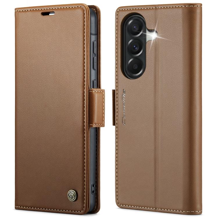 CaseMe 023 Butterfly Buckle Litchi Texture RFID Anti-theft Leather Phone Case, For Galaxy A17 / A18, For Galaxy S26 FE 5G, For Galaxy S26+ 5G, For Galaxy S26 Ultra 5G, For Galaxy S26 5G, For Galaxy A57 5G, For Galaxy A37 5G, For Galaxy A27 5G          ...