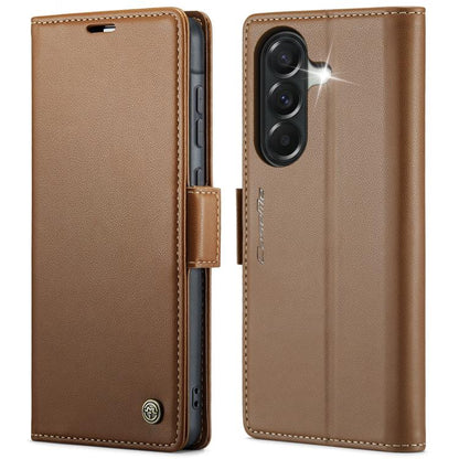 CaseMe 023 Butterfly Buckle Litchi Texture RFID Anti-theft Leather Phone Case, For Galaxy A17 / A18, For Galaxy S26 FE 5G, For Galaxy S26+ 5G, For Galaxy S26 Ultra 5G, For Galaxy S26 5G, For Galaxy A57 5G, For Galaxy A37 5G, For Galaxy A27 5G          ...