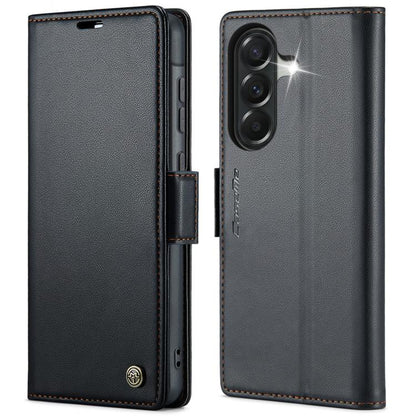 CaseMe 023 Butterfly Buckle Litchi Texture RFID Anti-theft Leather Phone Case, For Galaxy A17 / A18, For Galaxy S26 FE 5G, For Galaxy S26+ 5G, For Galaxy S26 Ultra 5G, For Galaxy S26 5G, For Galaxy A57 5G, For Galaxy A37 5G, For Galaxy A27 5G          ...