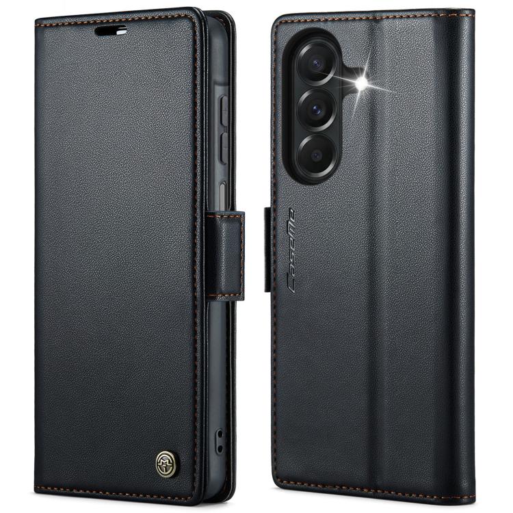 CaseMe 023 Butterfly Buckle Litchi Texture RFID Anti-theft Leather Phone Case, For Galaxy S26+ 5G, For Galaxy S26 Ultra 5G, For Galaxy S26 5G, For Galaxy A57 5G, For Galaxy A37 5G, For Galaxy A27 5G, For Galaxy S25 FE 5G, For Galaxy Z Fold7            ...