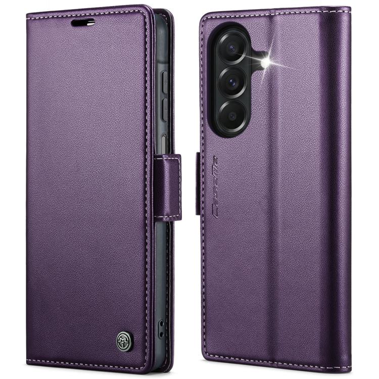 CaseMe 023 Butterfly Buckle Litchi Texture RFID Anti-theft Leather Phone Case, For Galaxy S26+ 5G, For Galaxy S26 Ultra 5G, For Galaxy S26 5G, For Galaxy A57 5G, For Galaxy A37 5G, For Galaxy A27 5G, For Galaxy S25 FE 5G, For Galaxy Z Fold7            ...