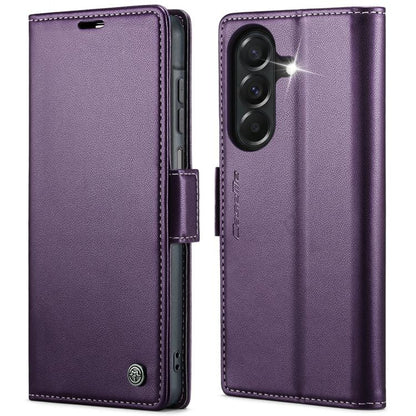 CaseMe 023 Butterfly Buckle Litchi Texture RFID Anti-theft Leather Phone Case, For Galaxy S26+ 5G, For Galaxy S26 Ultra 5G, For Galaxy S26 5G, For Galaxy A57 5G, For Galaxy A37 5G, For Galaxy A27 5G, For Galaxy S25 FE 5G, For Galaxy Z Fold7            ...