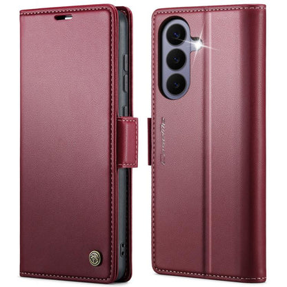 CaseMe 023 Butterfly Buckle Litchi Texture RFID Anti-theft Leather Phone Case, For Galaxy A17 / A18, For Galaxy S26 FE 5G, For Galaxy S26+ 5G, For Galaxy S26 Ultra 5G, For Galaxy S26 5G, For Galaxy A57 5G, For Galaxy A37 5G, For Galaxy A27 5G          ...