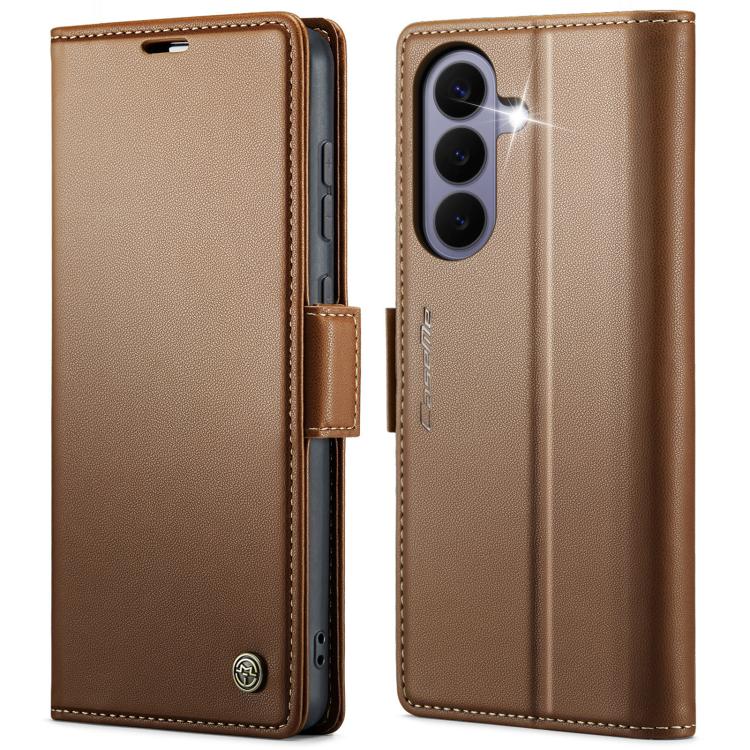 CaseMe 023 Butterfly Buckle Litchi Texture RFID Anti-theft Leather Phone Case, For Galaxy A17 / A18, For Galaxy S26 FE 5G, For Galaxy S26+ 5G, For Galaxy S26 Ultra 5G, For Galaxy S26 5G, For Galaxy A57 5G, For Galaxy A37 5G, For Galaxy A27 5G          ...