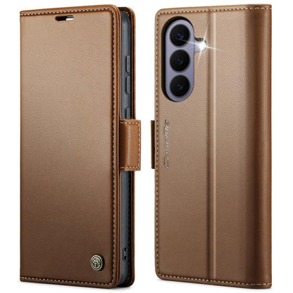 CaseMe 023 Butterfly Buckle Litchi Texture RFID Anti-theft Leather Phone Case, For Galaxy A17 / A18, For Galaxy S26 FE 5G, For Galaxy S26+ 5G, For Galaxy S26 Ultra 5G, For Galaxy S26 5G, For Galaxy A57 5G, For Galaxy A37 5G, For Galaxy A27 5G          ...