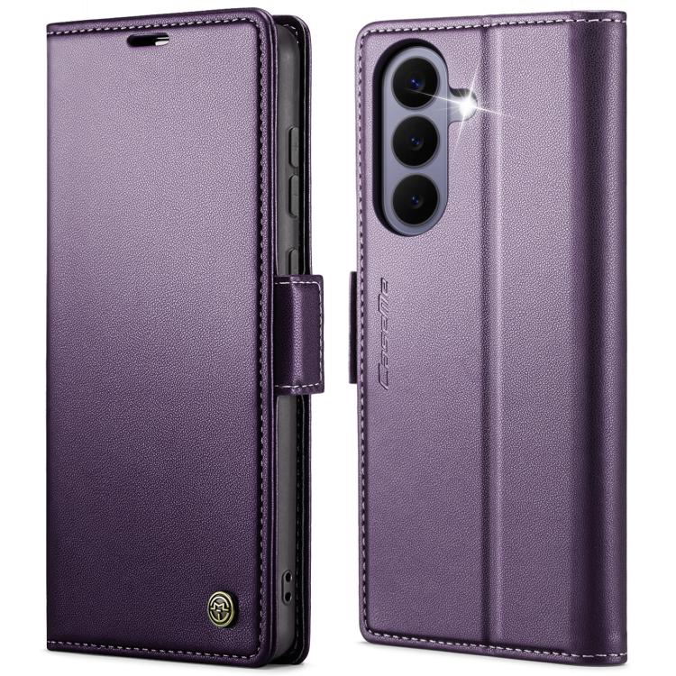 CaseMe 023 Butterfly Buckle Litchi Texture RFID Anti-theft Leather Phone Case, For Galaxy A17 / A18, For Galaxy S26 FE 5G, For Galaxy S26+ 5G, For Galaxy S26 Ultra 5G, For Galaxy S26 5G, For Galaxy A57 5G, For Galaxy A37 5G, For Galaxy A27 5G          ...