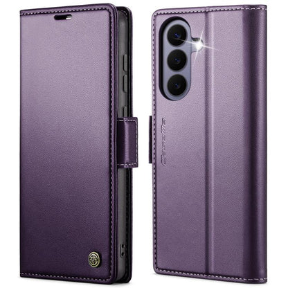 CaseMe 023 Butterfly Buckle Litchi Texture RFID Anti-theft Leather Phone Case, For Galaxy A17 / A18, For Galaxy S26 FE 5G, For Galaxy S26+ 5G, For Galaxy S26 Ultra 5G, For Galaxy S26 5G, For Galaxy A57 5G, For Galaxy A37 5G, For Galaxy A27 5G          ...