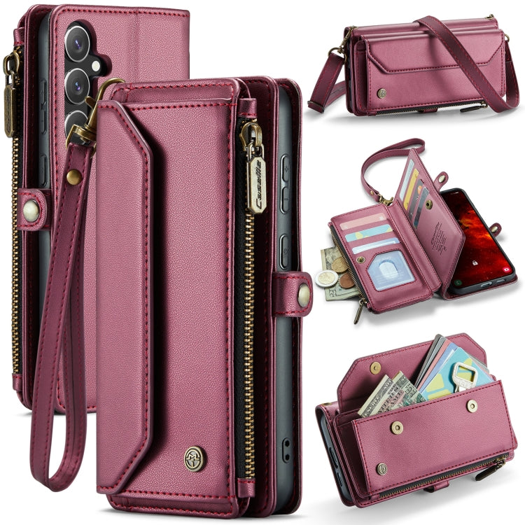 CaseMe C36 Card Slots Zipper Wallet RFID Anti-theft Leather Phone Case, For Galaxy Z Fold8 Ultra 5G, For Galaxy S26+ 5G, For Galaxy S26 Ultra 5G, For Galaxy S26 5G, For Galaxy A57 5G, For Galaxy A37 5G, For Galaxy S25 FE 5G, For Galaxy A17 4G          ...