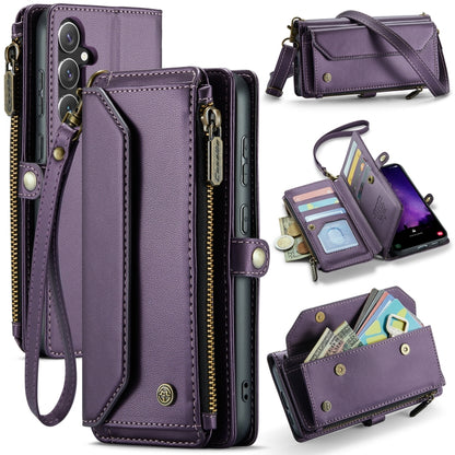 CaseMe C36 Card Slots Zipper Wallet RFID Anti-theft Leather Phone Case, For Galaxy Z Fold8 Ultra 5G, For Galaxy S26+ 5G, For Galaxy S26 Ultra 5G, For Galaxy S26 5G, For Galaxy A57 5G, For Galaxy A37 5G, For Galaxy S25 FE 5G, For Galaxy A17 4G          ...
