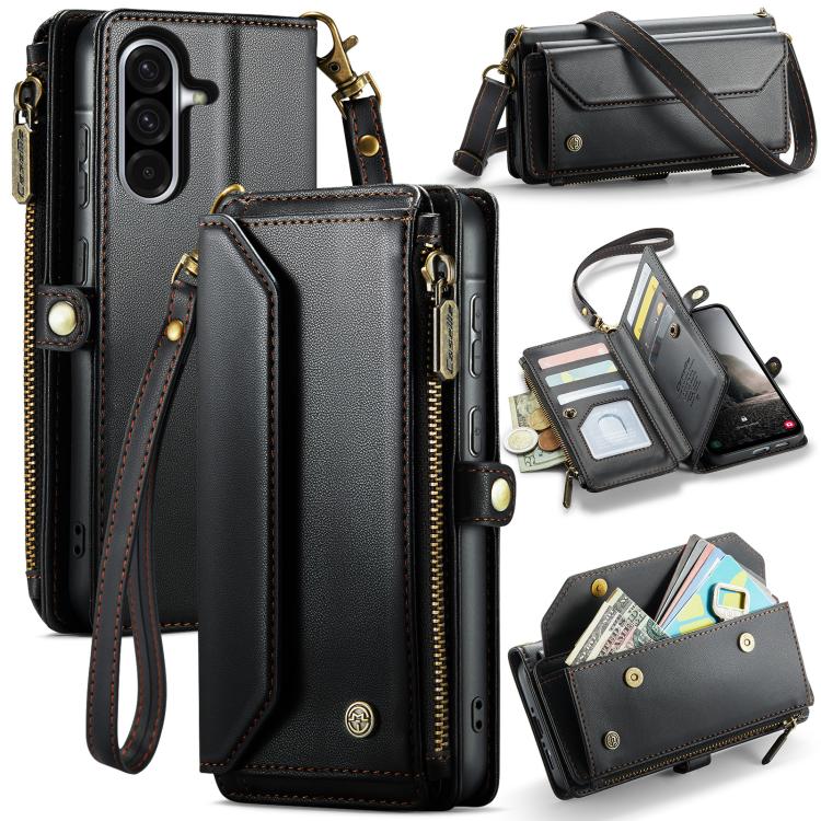 CaseMe C36 Card Slots Zipper Wallet RFID Anti-theft Leather Phone Case, For Galaxy Z Fold8 Ultra 5G, For Galaxy S26+ 5G, For Galaxy S26 Ultra 5G, For Galaxy S26 5G, For Galaxy A57 5G, For Galaxy A37 5G, For Galaxy S25 FE 5G, For Galaxy A17 4G          ...