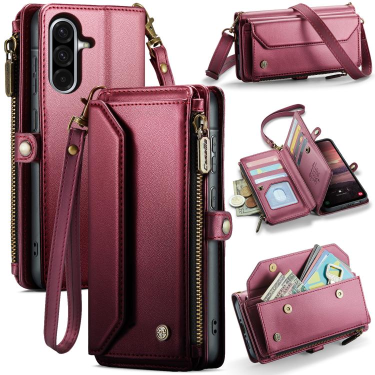 CaseMe C36 Card Slots Zipper Wallet RFID Anti-theft Leather Phone Case, For Galaxy Z Fold8 Ultra 5G, For Galaxy S26+ 5G, For Galaxy S26 Ultra 5G, For Galaxy S26 5G, For Galaxy A57 5G, For Galaxy A37 5G, For Galaxy S25 FE 5G, For Galaxy A17 4G          ...