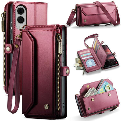 CaseMe C36 Card Slots Zipper Wallet RFID Anti-theft Leather Phone Case, For Galaxy Z Fold8 Ultra 5G, For Galaxy S26+ 5G, For Galaxy S26 Ultra 5G, For Galaxy S26 5G, For Galaxy A57 5G, For Galaxy A37 5G, For Galaxy S25 FE 5G, For Galaxy A17 4G          ...