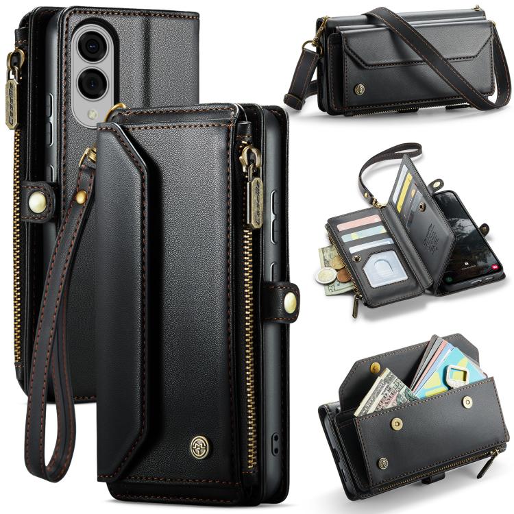 CaseMe C36 Card Slots Zipper Wallet RFID Anti-theft Leather Phone Case, For Galaxy Z Fold8 Ultra 5G, For Galaxy S26+ 5G, For Galaxy S26 Ultra 5G, For Galaxy S26 5G, For Galaxy A57 5G, For Galaxy A37 5G, For Galaxy S25 FE 5G, For Galaxy A17 4G          ...