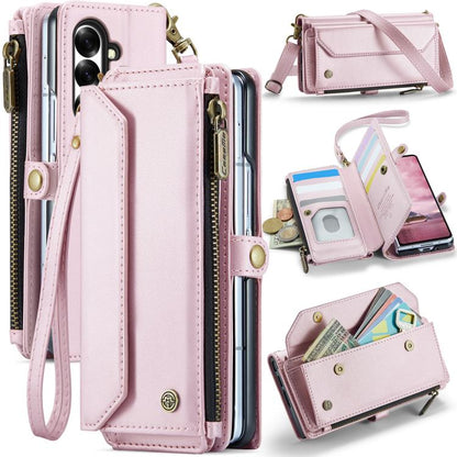 CaseMe C36 Card Slots Zipper Wallet RFID Anti-theft Leather Phone Case, For Galaxy Z Fold8 Ultra 5G, For Galaxy S26+ 5G, For Galaxy S26 Ultra 5G, For Galaxy S26 5G, For Galaxy A57 5G, For Galaxy A37 5G, For Galaxy S25 FE 5G, For Galaxy A17 4G          ...