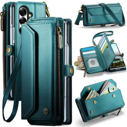 CaseMe C36 Card Slots Zipper Wallet RFID Anti-theft Leather Phone Case, For Galaxy Z Fold8 Ultra 5G, For Galaxy S26+ 5G, For Galaxy S26 Ultra 5G, For Galaxy S26 5G, For Galaxy A57 5G, For Galaxy A37 5G, For Galaxy S25 FE 5G, For Galaxy A17 4G          ...