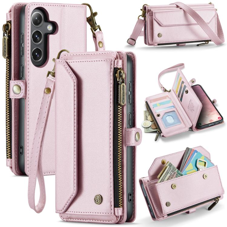 CaseMe C36 Card Slots Zipper Wallet RFID Anti-theft Leather Phone Case, For Galaxy Z Fold8 Ultra 5G, For Galaxy S26+ 5G, For Galaxy S26 Ultra 5G, For Galaxy S26 5G, For Galaxy A57 5G, For Galaxy A37 5G, For Galaxy S25 FE 5G, For Galaxy A17 4G          ...