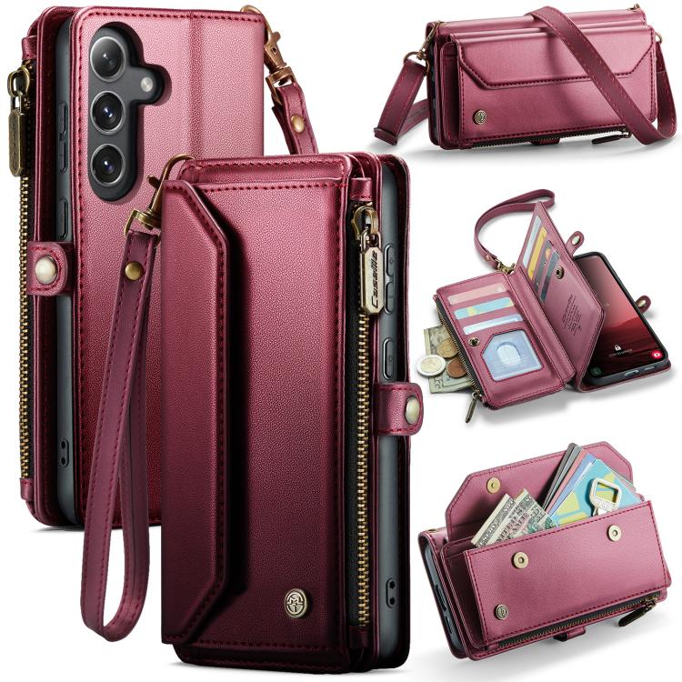 CaseMe C36 Card Slots Zipper Wallet RFID Anti-theft Leather Phone Case, For Galaxy Z Fold8 Ultra 5G, For Galaxy S26+ 5G, For Galaxy S26 Ultra 5G, For Galaxy S26 5G, For Galaxy A57 5G, For Galaxy A37 5G, For Galaxy S25 FE 5G, For Galaxy A17 4G          ...