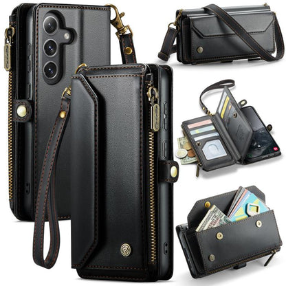 CaseMe C36 Card Slots Zipper Wallet RFID Anti-theft Leather Phone Case, For Galaxy Z Fold8 Ultra 5G, For Galaxy S26+ 5G, For Galaxy S26 Ultra 5G, For Galaxy S26 5G, For Galaxy A57 5G, For Galaxy A37 5G, For Galaxy S25 FE 5G, For Galaxy A17 4G          ...