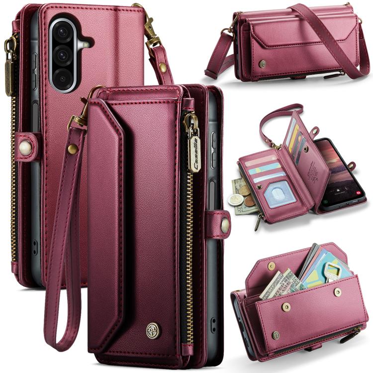 CaseMe C36 Card Slots Zipper Wallet RFID Anti-theft Leather Phone Case, For Galaxy Z Fold8 Ultra 5G, For Galaxy S26+ 5G, For Galaxy S26 Ultra 5G, For Galaxy S26 5G, For Galaxy A57 5G, For Galaxy A37 5G, For Galaxy S25 FE 5G, For Galaxy A17 4G          ...