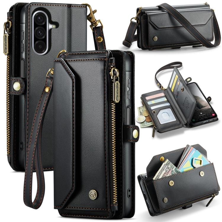 CaseMe C36 Card Slots Zipper Wallet RFID Anti-theft Leather Phone Case, For Galaxy Z Fold8 Ultra 5G, For Galaxy S26+ 5G, For Galaxy S26 Ultra 5G, For Galaxy S26 5G, For Galaxy A57 5G, For Galaxy A37 5G, For Galaxy S25 FE 5G, For Galaxy A17 4G          ...