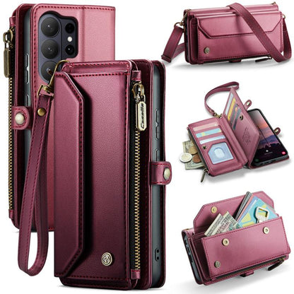 CaseMe C36 Card Slots Zipper Wallet RFID Anti-theft Leather Phone Case, For Galaxy Z Fold8 Ultra 5G, For Galaxy S26+ 5G, For Galaxy S26 Ultra 5G, For Galaxy S26 5G, For Galaxy A57 5G, For Galaxy A37 5G, For Galaxy S25 FE 5G, For Galaxy A17 4G          ...