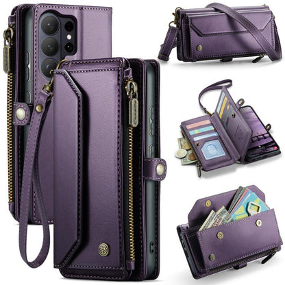 CaseMe C36 Card Slots Zipper Wallet RFID Anti-theft Leather Phone Case, For Galaxy Z Fold8 Ultra 5G, For Galaxy S26+ 5G, For Galaxy S26 Ultra 5G, For Galaxy S26 5G, For Galaxy A57 5G, For Galaxy A37 5G, For Galaxy S25 FE 5G, For Galaxy A17 4G          ...
