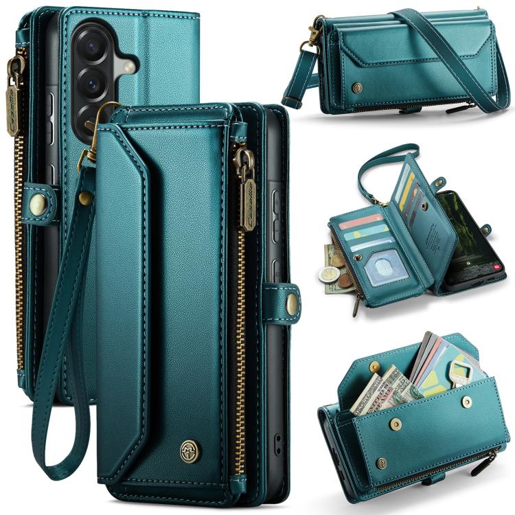 CaseMe C36 Card Slots Zipper Wallet RFID Anti-theft Leather Phone Case, For Galaxy Z Fold8 Ultra 5G, For Galaxy S26+ 5G, For Galaxy S26 Ultra 5G, For Galaxy S26 5G, For Galaxy A57 5G, For Galaxy A37 5G, For Galaxy S25 FE 5G, For Galaxy A17 4G          ...