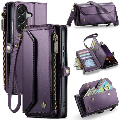CaseMe C36 Card Slots Zipper Wallet RFID Anti-theft Leather Phone Case, For Galaxy Z Fold8 Ultra 5G, For Galaxy S26+ 5G, For Galaxy S26 Ultra 5G, For Galaxy S26 5G, For Galaxy A57 5G, For Galaxy A37 5G, For Galaxy S25 FE 5G, For Galaxy A17 4G          ...