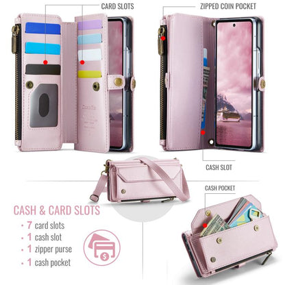 CaseMe C36 Card Slots Zipper Wallet RFID Anti-theft Leather Phone Case, For Galaxy Z Fold8 Ultra 5G, For Galaxy S26+ 5G, For Galaxy S26 Ultra 5G, For Galaxy S26 5G, For Galaxy A57 5G, For Galaxy A37 5G, For Galaxy S25 FE 5G, For Galaxy A17 4G          ...
