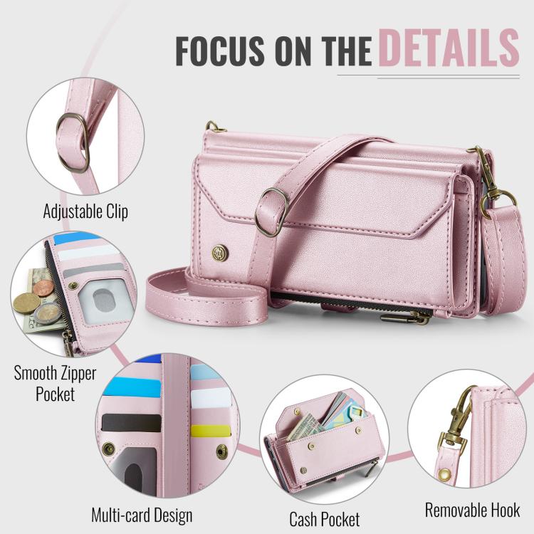 CaseMe C36 Card Slots Zipper Wallet RFID Anti-theft Leather Phone Case, For Galaxy Z Fold8 Ultra 5G, For Galaxy S26+ 5G, For Galaxy S26 Ultra 5G, For Galaxy S26 5G, For Galaxy A57 5G, For Galaxy A37 5G, For Galaxy S25 FE 5G, For Galaxy A17 4G          ...