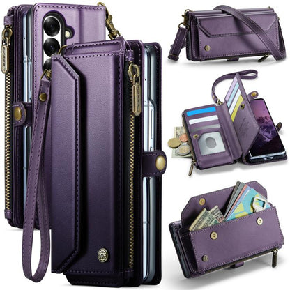CaseMe C36 Card Slots Zipper Wallet RFID Anti-theft Leather Phone Case, For Galaxy Z Fold8 Ultra 5G, For Galaxy S26+ 5G, For Galaxy S26 Ultra 5G, For Galaxy S26 5G, For Galaxy A57 5G, For Galaxy A37 5G, For Galaxy S25 FE 5G, For Galaxy A17 4G          ...