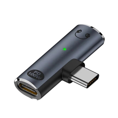 DAC Decoding Type-C to 3.5mm Headphone Plug+PD 100W Charger Conversion Adapter