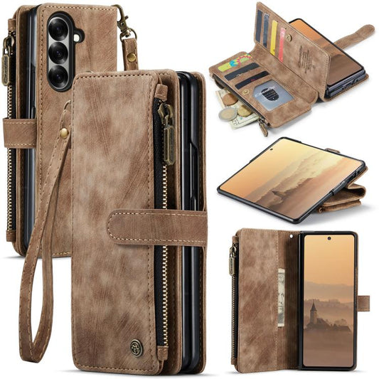 CaseMe C30 Card Slots Zipper Wallet Leather Phone Case, For Galaxy Z Fold8 Ultra 5G, For Galaxy S26+ 5G, For Galaxy S26 Ultra 5G, For Galaxy S26 5G, For Galaxy A57 5G, For Galaxy A37 5G, For Galaxy S25 FE 5G, For Galaxy A17 4G, For Galaxy Z Fold7      ...