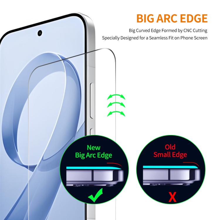 ENKAY 0.18mm High Aluminum-silicon Tempered Glass Film, Support Ultrasonic Fingerprint Unclock