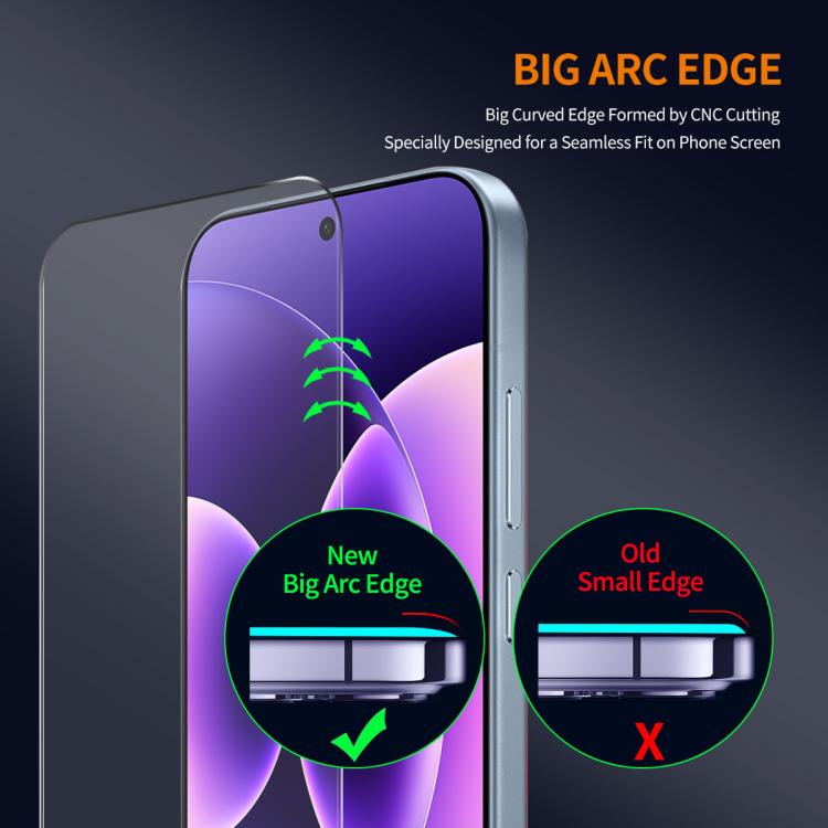 ENKAY 0.18mm High Aluminum-silicon Tempered Glass Film, Support Ultrasonic Fingerprint Unclock, For Xiaomi Poco X8 Pro Max, For Xiaomi Poco X8 Pro, For Redmi K90, For Redmi K90 Pro Max, For Xiaomi 17 Pro Max, For Xiaomi 15T Pro 5G, For Redmi K80 Ultra ...
