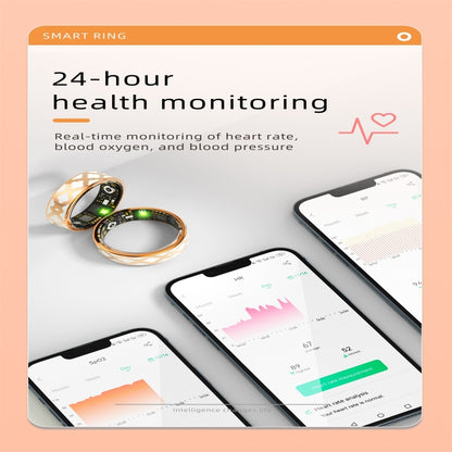 R10M SIZE 9 Smart Ring, Support Heart Rate / Blood Oxygen / Sleep Monitoring / Multiple Sports Modes