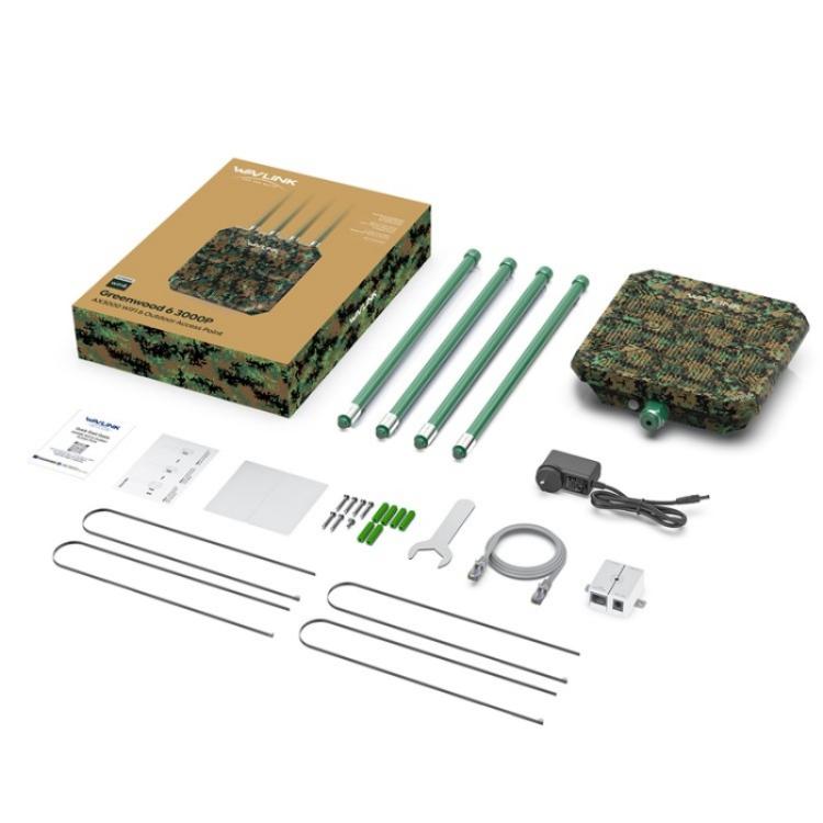 WAVLINK WN573HX3 WiFi 6 Extender Outdoor AX3000 Dual Band  Courtyard RV Wireless Router
