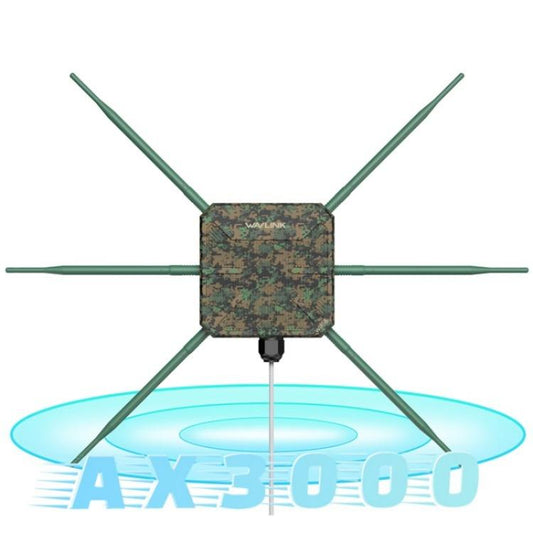 WAVLINK WN588HX3 AX3000 Outdoor WiFi Extender with 6 Antennas Dual Band WiFi Repeater