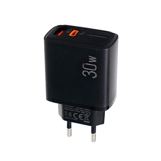 PD31 5V-20V 30W USB-C / Type-C + USB-A Multi Protocol Compatible Charger, EU Plug, 30W EU Plug
